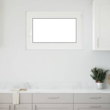 Gossi fereastra de subsol 90x60 cm rabatabil din dreapta antracit