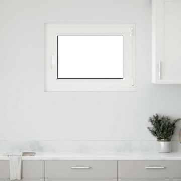 Gossi fereastra de subsol „risor” 80x60 cm pt&turn din dreapta alb