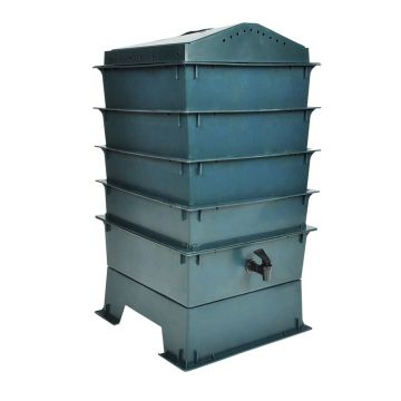 Gossi ferma de rame cu 4 tavi, 42 x 42 x 60 cm