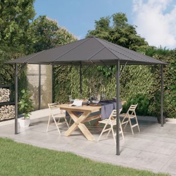 Gossi foisor cu acoperis, antracit, 3x3 m