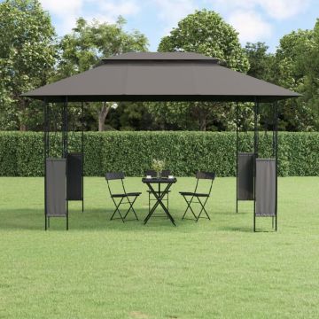 Gossi foisor cu acoperis, antracit, 400x300x270 cm, otel