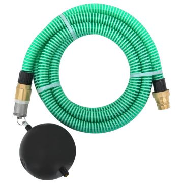 Gossi furtun de aspiratie cu racorduri din alama, verde 1,1 5 m, pvc