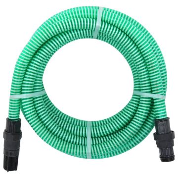 Gossi furtun de aspiratie cu racorduri din pvc, verde 1,1 4 m, pvc