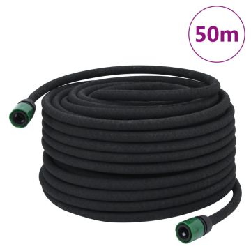 Gossi furtun poros de gradina, negru, 0,6, 50 m, cauciuc