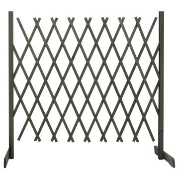 Gossi gard cu zabrele de gradina, gri, 180x100 cm, lemn de brad