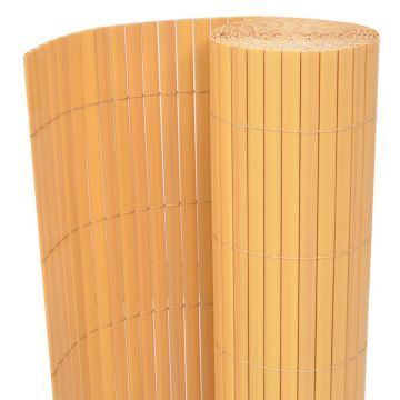 Gossi gard de gradina cu doua fete, galben, 90 x 300 cm, pvc