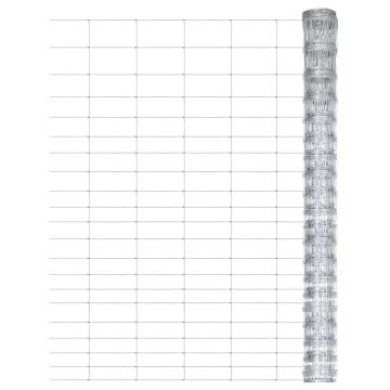 Gossi gard de gradina, argintiu, 50x1,25 m, otel galvanizat