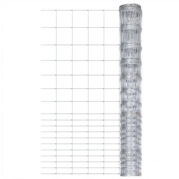 Gossi gard de gradina, argintiu, 50x1,5 m, otel galvanizat