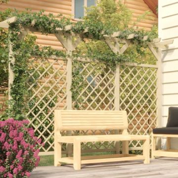 Gossi gard de gradina cu zabrele&pergola 300x50x200cm lemn pin tratat