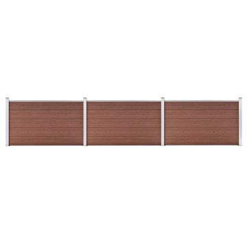 Gossi gard de gradina, maro, 526 x 106 cm, wpc
