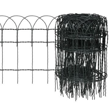 Gossi gard delimitare gradina fier vopsit electrostatic 10 x 0,4 m