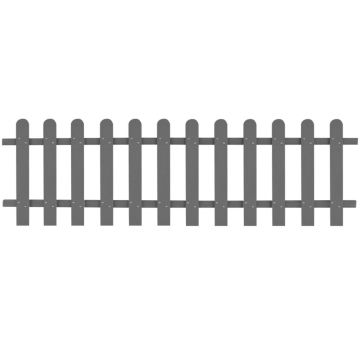 Gossi gard din sipci, gri, 200 x 60 cm, wpc