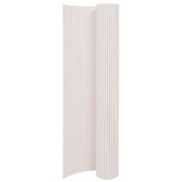Gossi gard pentru gradina cu 2 fete, alb, 110x300 cm