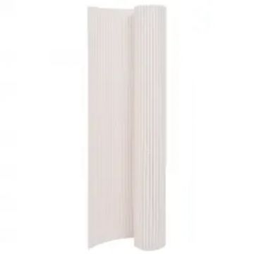 Gossi gard pentru gradina cu 2 fete, alb, 110x400 cm