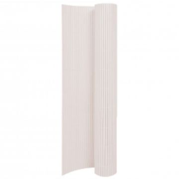 Gossi gard pentru gradina cu 2 fete, alb, 110x500 cm