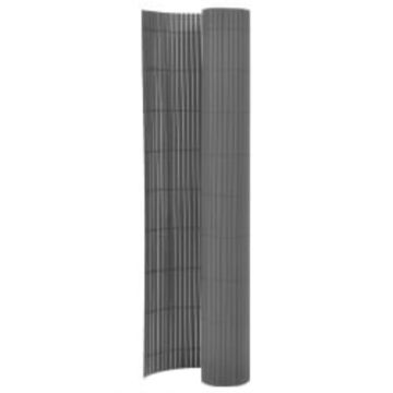 Gossi gard pentru gradina cu 2 fete, gri, 90x400 cm