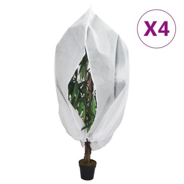 Gossi huse de plante din fleece cu fermoar 4 buc. 70 g/m2 3,14x2,5 m