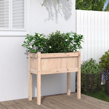 Gossi jardinier de gradina cu picioare, 70x31x70cm, lemn masiv de pin