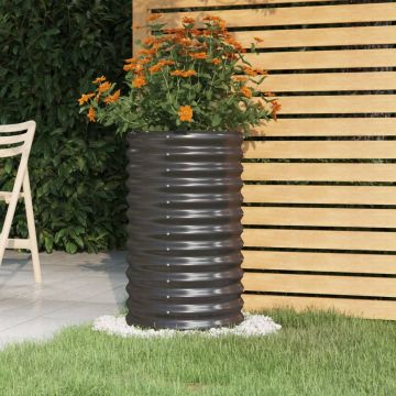 Gossi jardiniera antracit 40x40x68 cm otel vopsit electrostatic