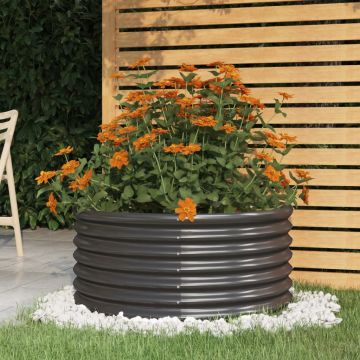 Gossi jardiniera antracit 80x80x36 cm otel vopsit electrostatic