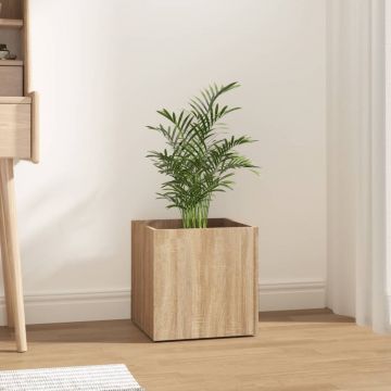 Gossi jardiniera cutie, stejar sonoma, 40x40x40 cm, lemn compozit