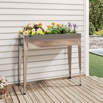 Gossi jardiniera de gradina, 100,5x40,5x90 cm, otel galvanizat
