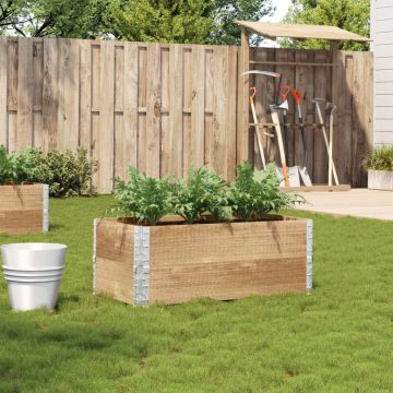 Gossi jardiniera de gradina, 100x50 cm, lemn masiv pin