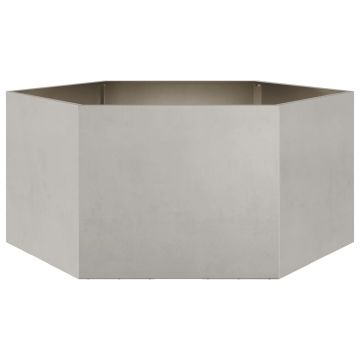 Gossi jardiniera de gradina 104x90x45 cm otel inoxidabil hexagonal