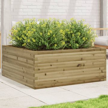 Gossi jardiniera de gradina, 110x110x46 cm, lemn de pin impregnat