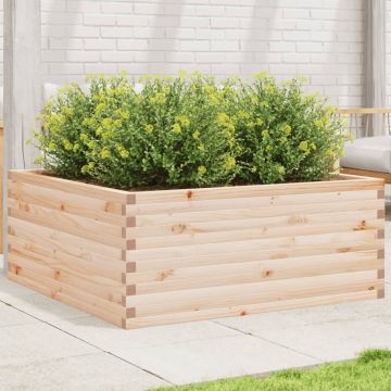 Gossi jardiniera de gradina, 110x110x46 cm, lemn masiv de pin