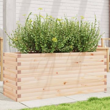 Gossi jardiniera de gradina, 110x40x45,5 cm, lemn masiv de pin