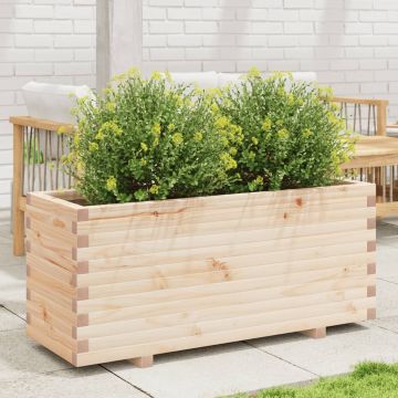 Gossi jardiniera de gradina, 110x40x49,5 cm, lemn masiv de pin