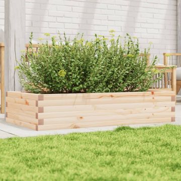 Gossi jardiniera de gradina, 110x60x23 cm, lemn masiv de pin