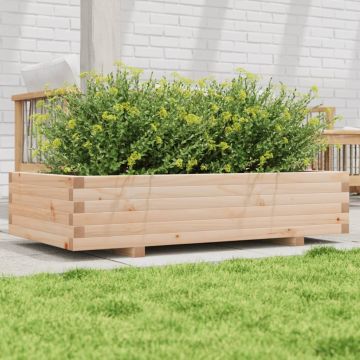 Gossi jardiniera de gradina, 110x60x26,5 cm, lemn masiv de pin