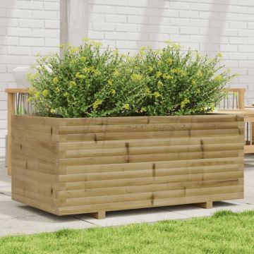 Gossi jardiniera de gradina, 110x60x49,5 cm, lemn de pin impregnat
