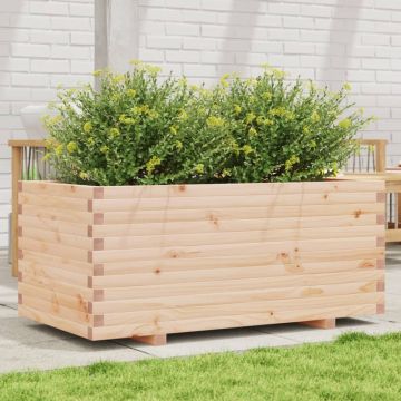 Gossi jardiniera de gradina, 110x60x49,5 cm, lemn masiv de pin