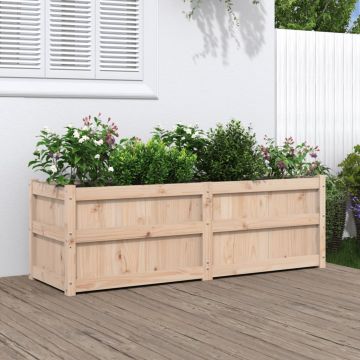 Gossi jardiniera de gradina, 150x50x50 cm, lemn masiv de pin
