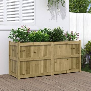 Gossi jardiniera de gradina, 150x50x70 cm, lemn de pin impregnat