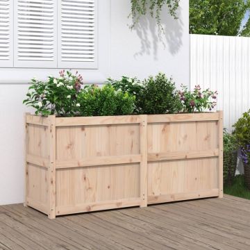 Gossi jardiniera de gradina, 150x50x70 cm, lemn masiv de pin