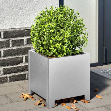 Gossi jardiniera de gradina, 30x30x30 cm, otel galvanizat