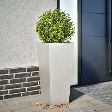 Gossi jardiniera de gradina, 35x35x75 cm, otel inoxidabil