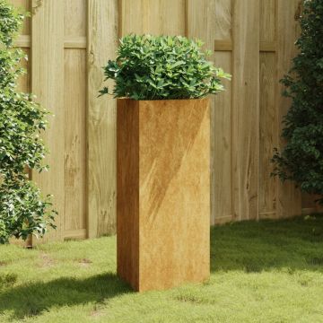 Gossi jardiniera de gradina, 40x34,5x75 cm, otel corten