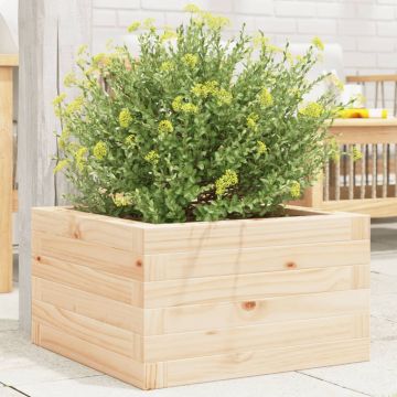 Gossi jardiniera de gradina, 40x40x23 cm, lemn masiv de pin