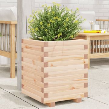 Gossi jardiniera de gradina, 40x40x49,5 cm, lemn masiv de pin