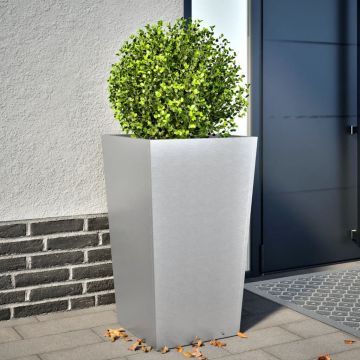 Gossi jardiniera de gradina, 45x45x75 cm, otel galvanizat