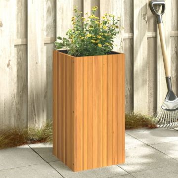 Gossi jardiniera de gradina, 45x45x90 cm, lemn masiv de acacia