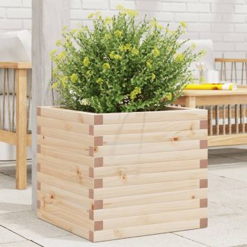 Gossi jardiniera de gradina, 50x50x46 cm, lemn masiv de pin