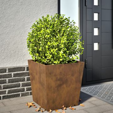Gossi jardiniera de gradina, 50x50x50 cm, otel corten