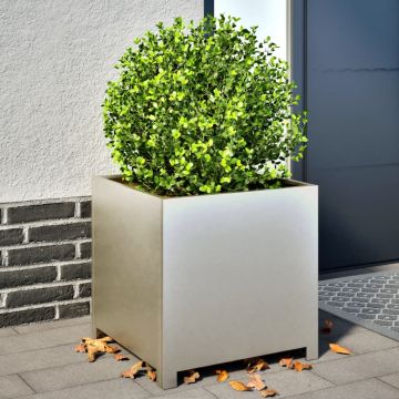 Gossi jardiniera de gradina, 50x50x50 cm, otel inoxidabil