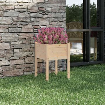 Gossi jardiniera de gradina, 50x50x70 cm, lemn masiv de pin